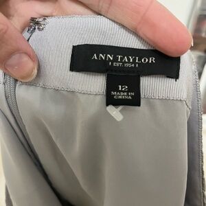 Shiny silver mini skirt